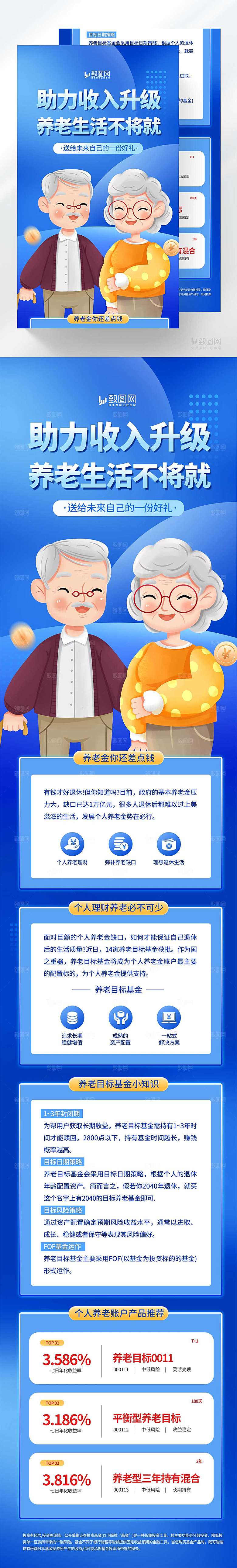 基金金融财富H5长图