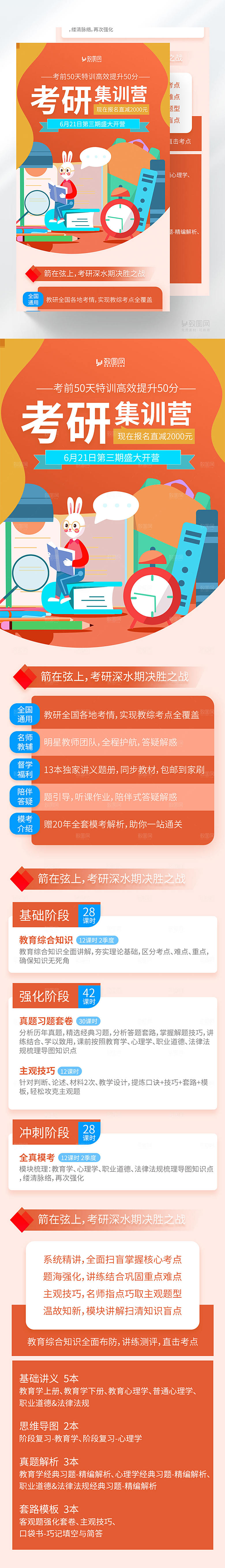 考研集训营H5长图