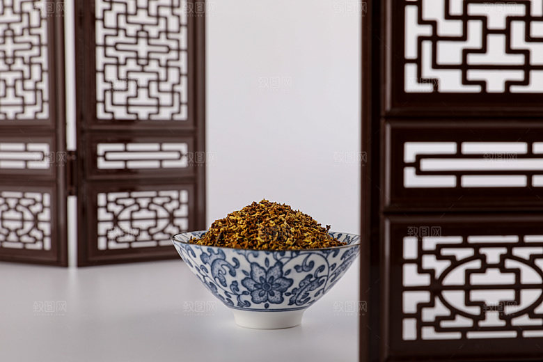 桂花茶中国风摄影图