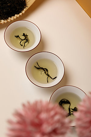茶叶泡茶茶具摄影图