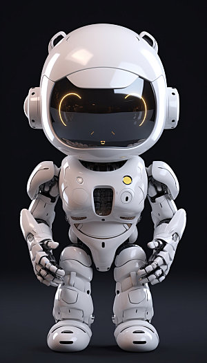 机器人宇航员立体形象