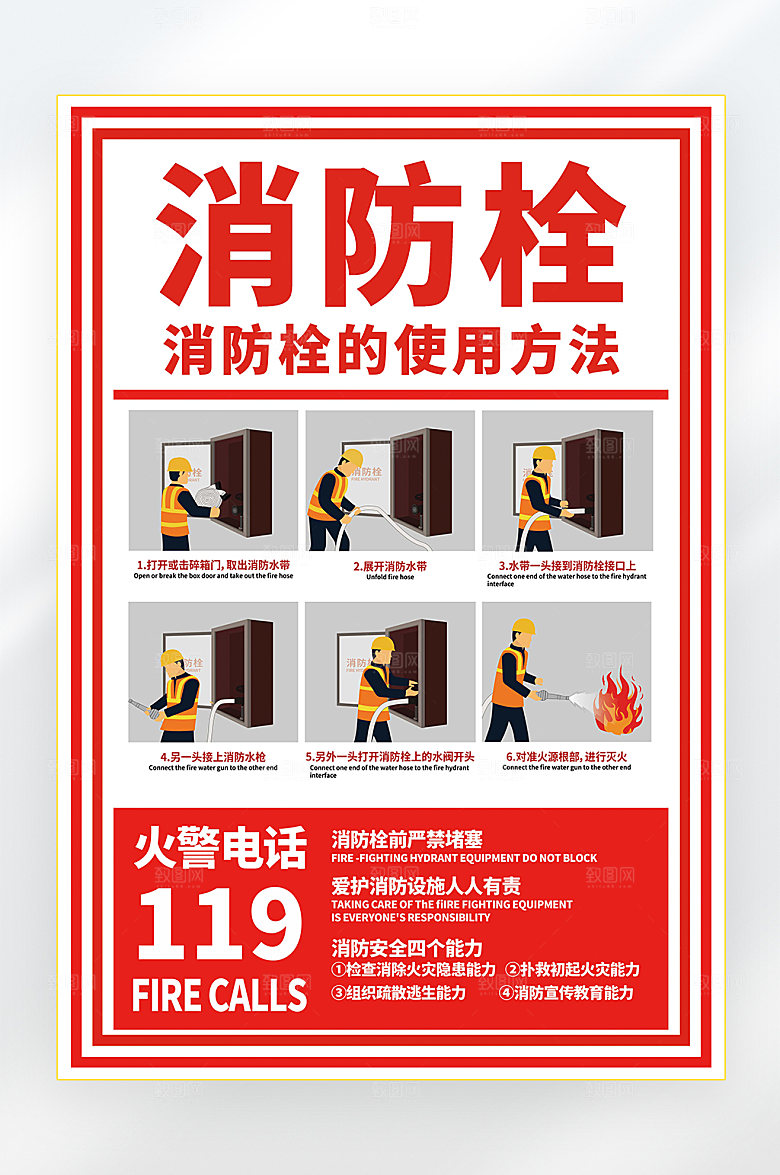 防火灾消防安全制度海报