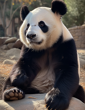 mjdjourney写实熊猫