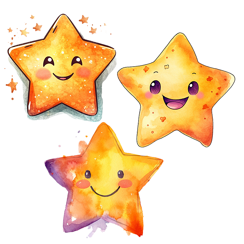 星星儿童插画可爱卡通装饰