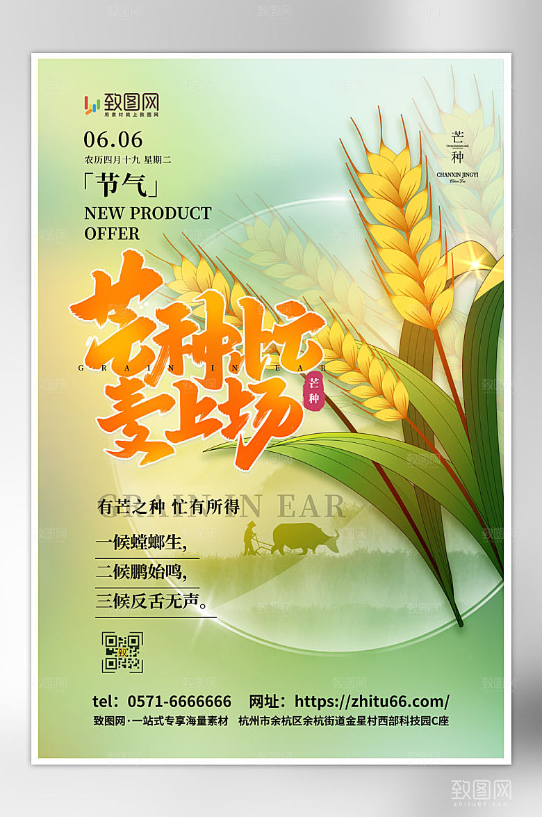 二十四节气之芒种海报