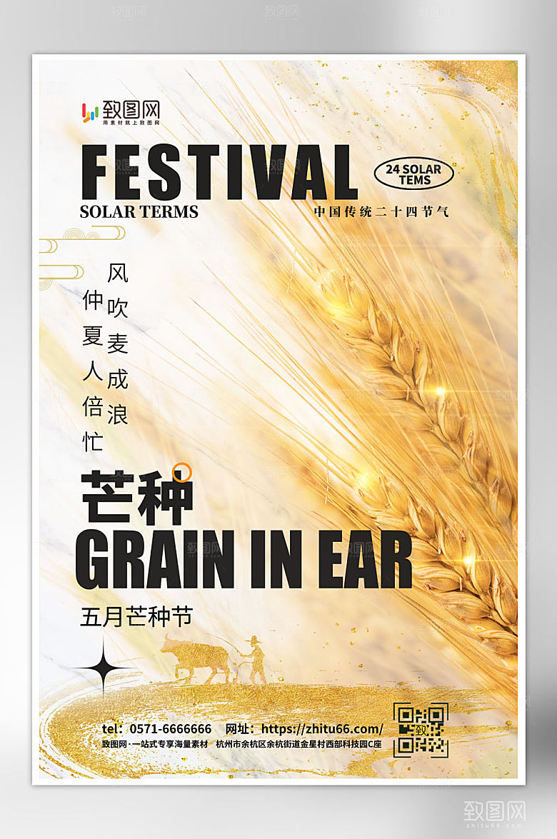 二十四节气之芒种海报