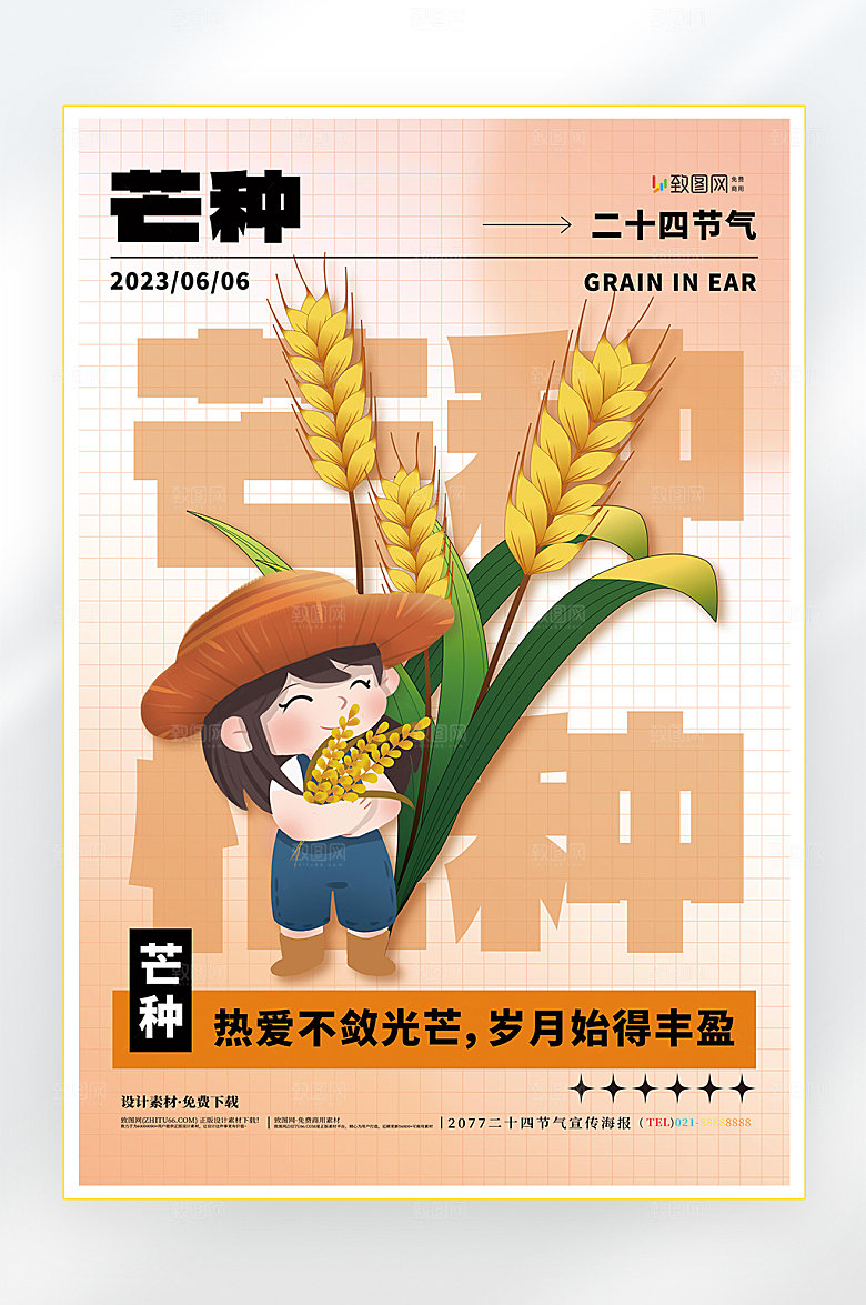 二十四节气芒种节气海报