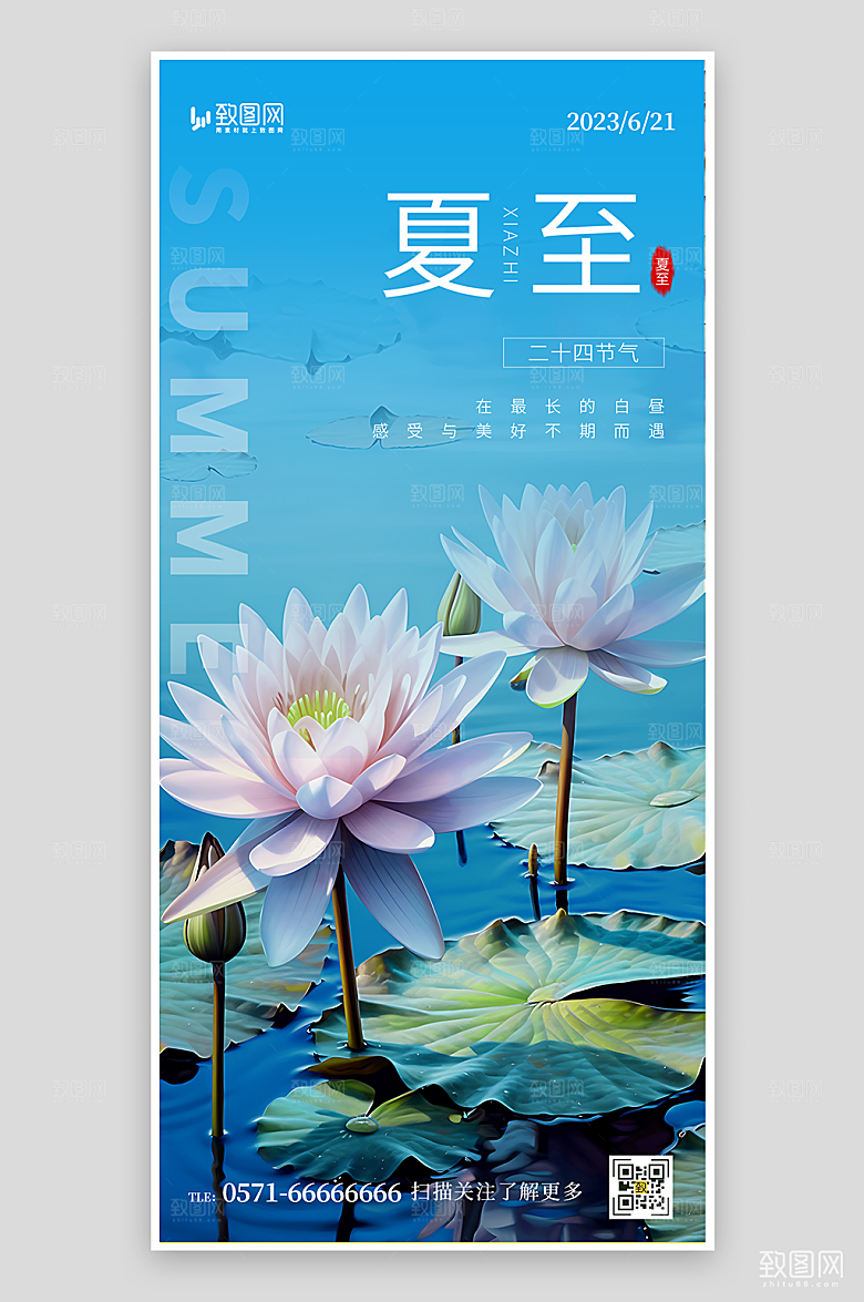 二十四节气之夏至海报