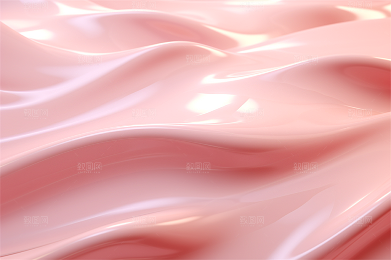 粉色液体泛起涟漪波纹流转背景