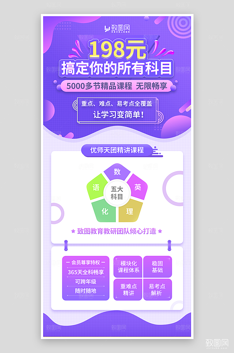 暑假教育培训海报