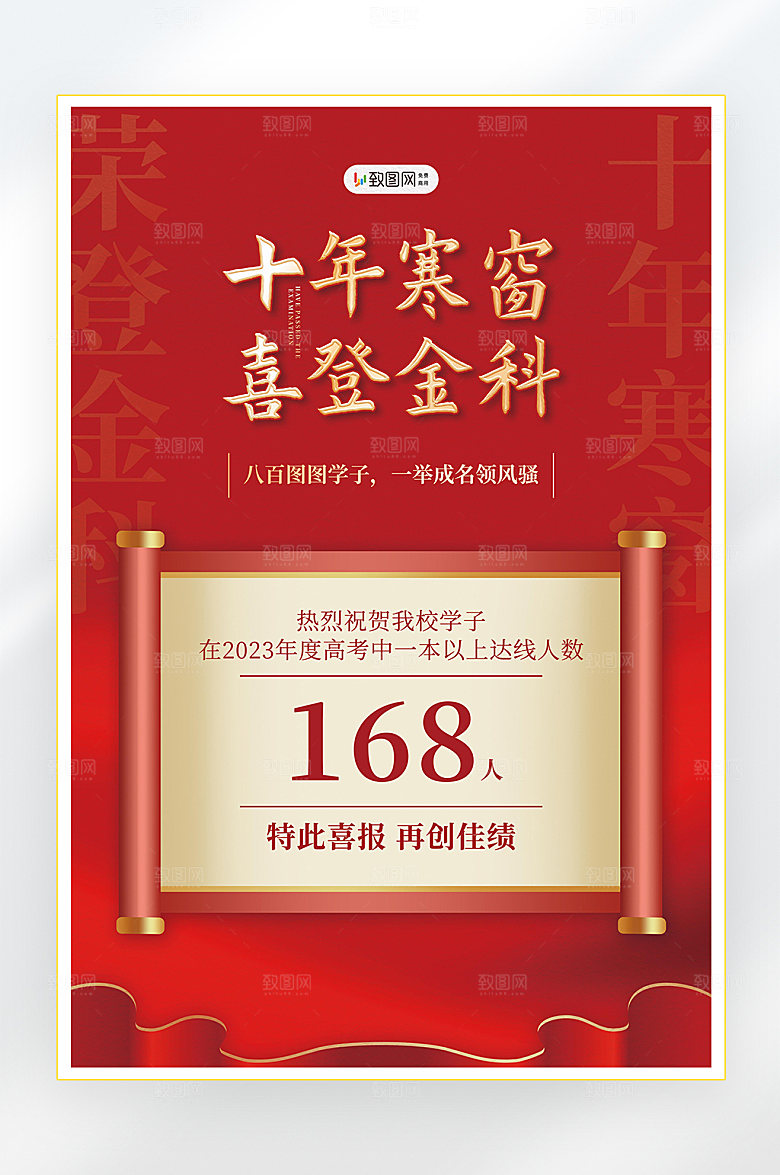 高考状元金榜题名海报3