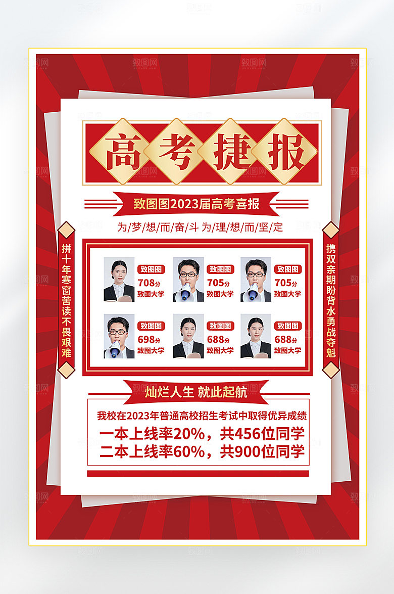 高考状元金榜题名海报
