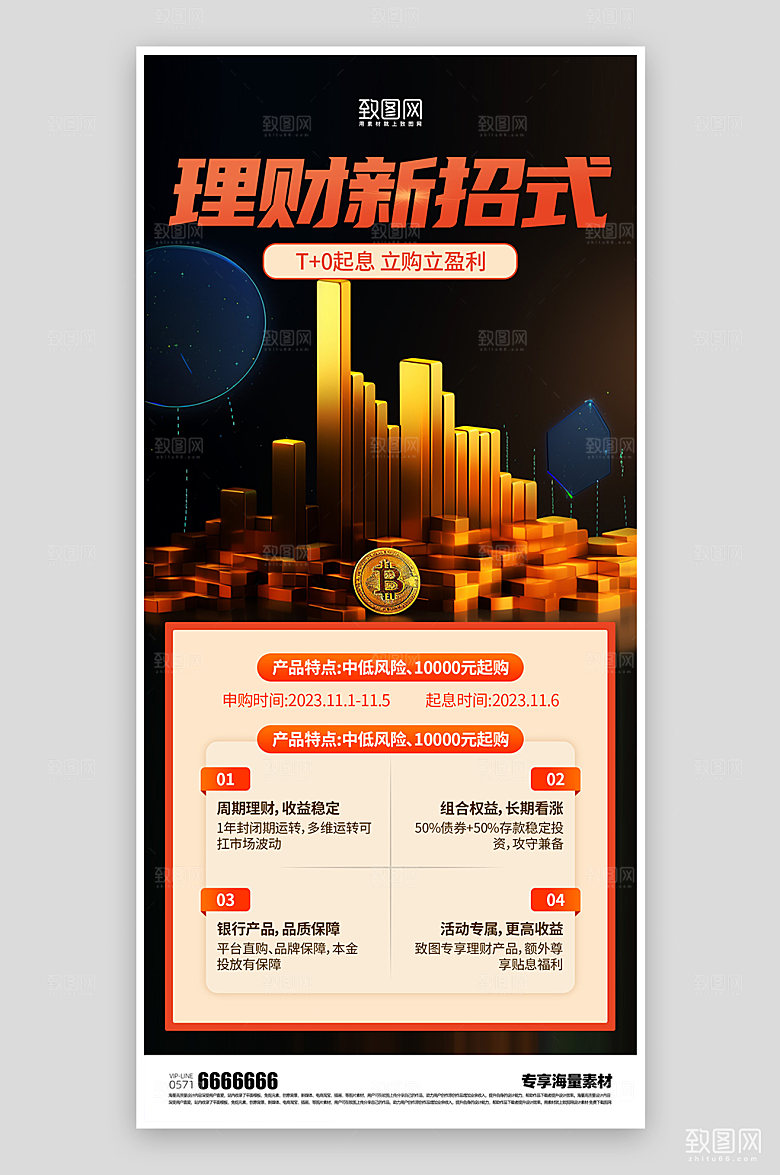 金融理财宣传海报