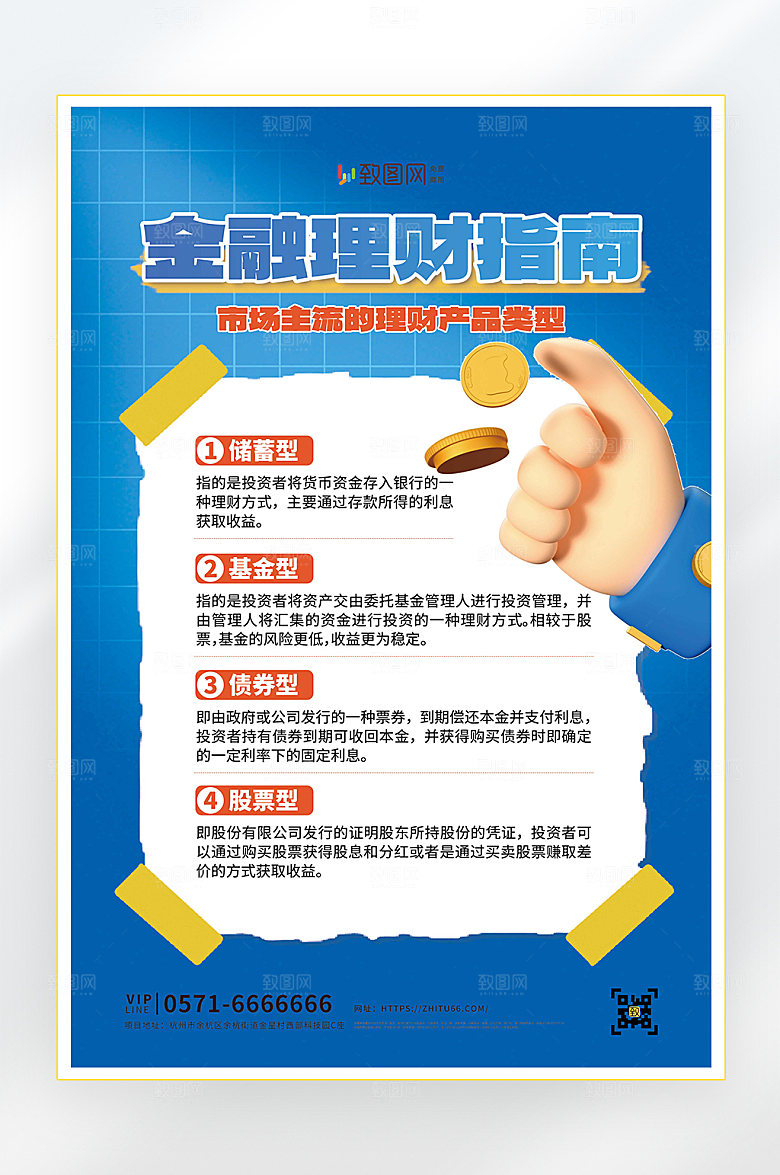 金融理财指南海报