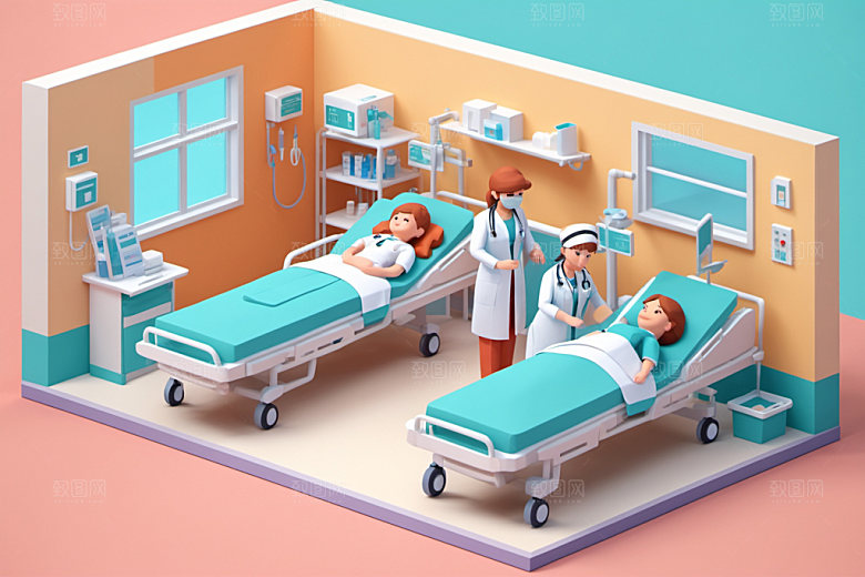 医院立体医学2.5D模型