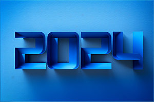 2024年科技感年会艺术字