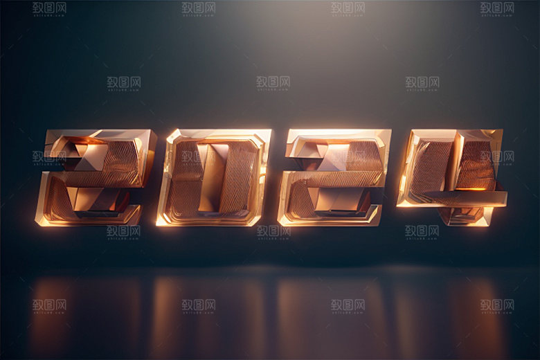 2024年3D科技感艺术字