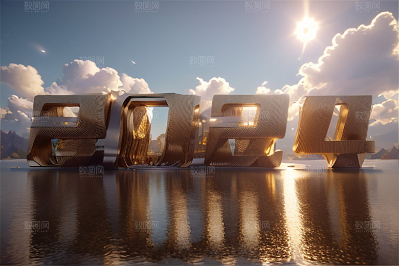 2024年新年创意艺术字