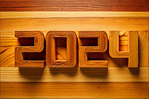 2024年3D龙年艺术字