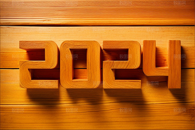 2024年立体年会艺术字