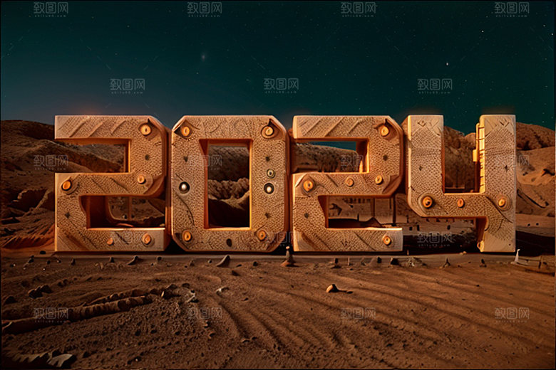 2024年3D科技感艺术字