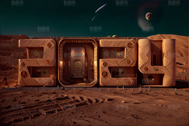 2024年时尚科技感艺术字