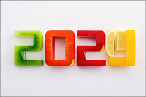 2024年跨年科技感艺术字