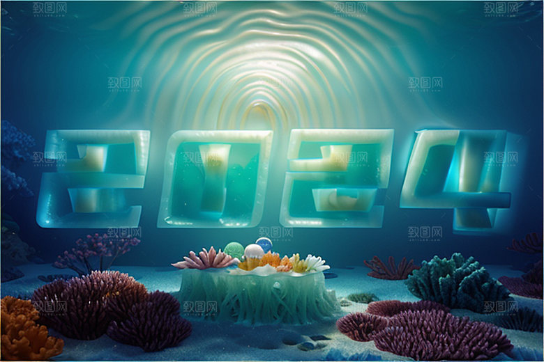 2024年创意年会艺术字