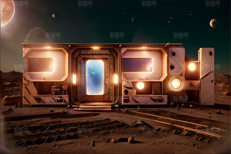 2024年时尚新年艺术字