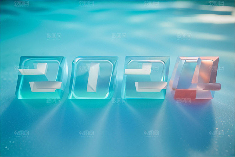 2024年年会时尚艺术字