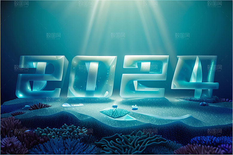 2024年跨年创意艺术字