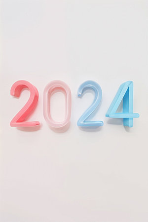 2024年创意设计新年艺术字