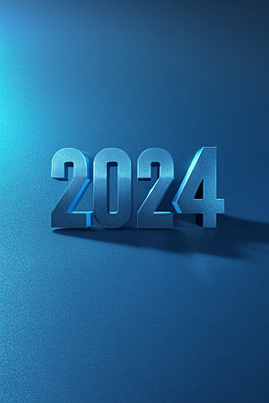 2024年迎新立体艺术字