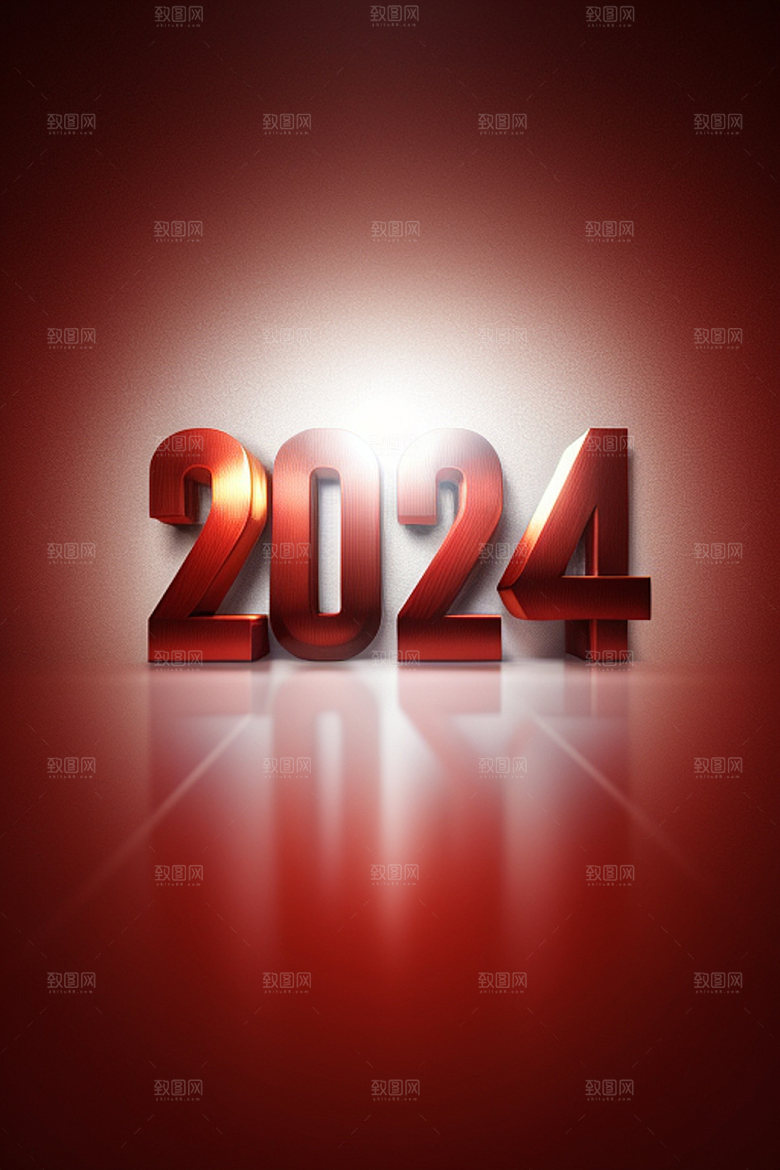 2024年质感元旦艺术字
