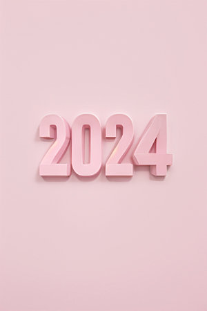 2024年元旦3D艺术字