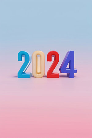 2024年迎新新年艺术字