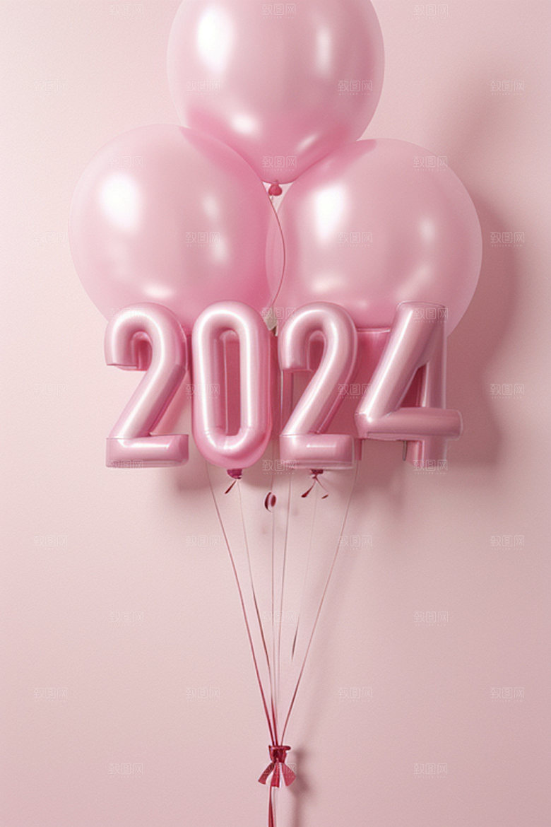 2024年迎新立体艺术字