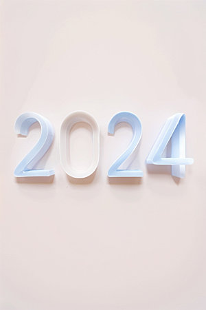 2024年迎新3D艺术字