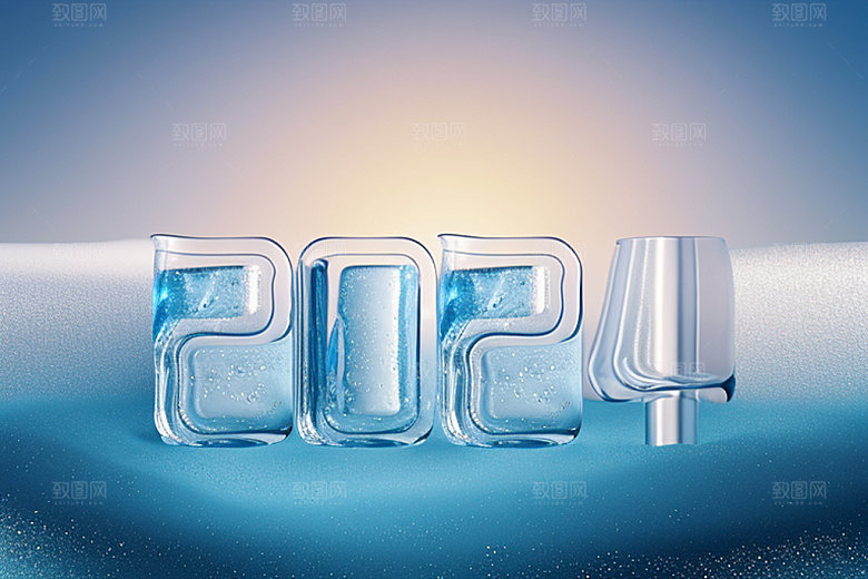 2024年新年年会艺术字