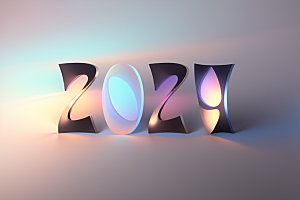 2024年科技感立体艺术字