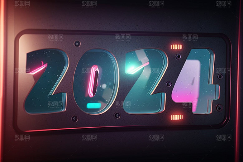 2024年时尚立体艺术字