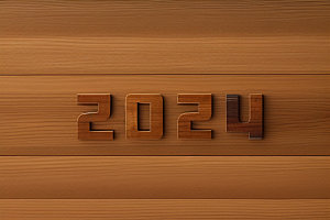 2024年年会科技感艺术字