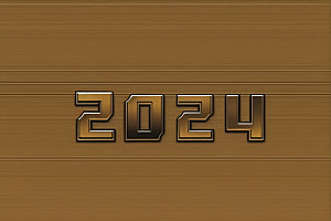 2024年3D年会艺术字