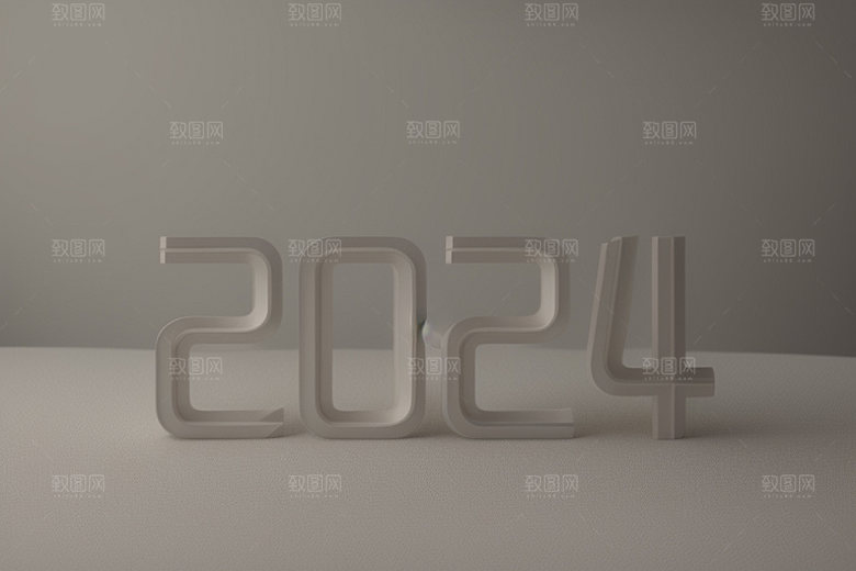2024年科技感立体艺术字
