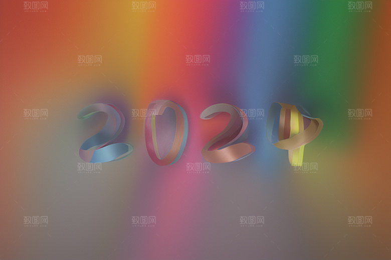 2024年科技感立体艺术字