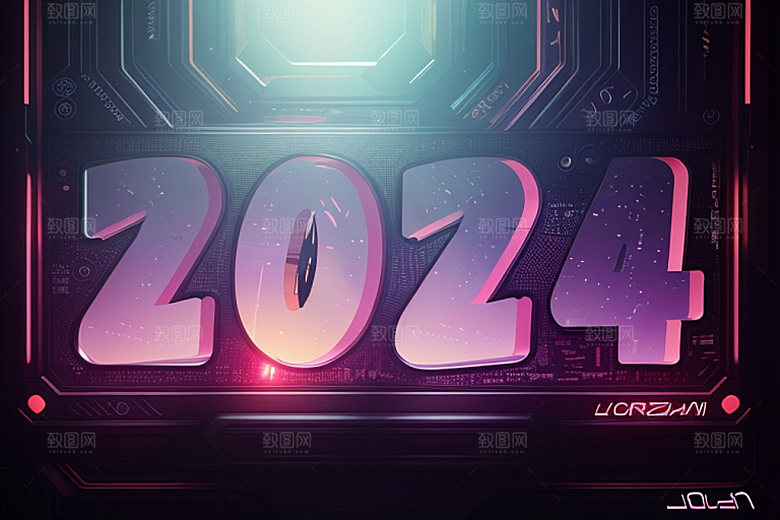 2024年科技感时尚艺术字