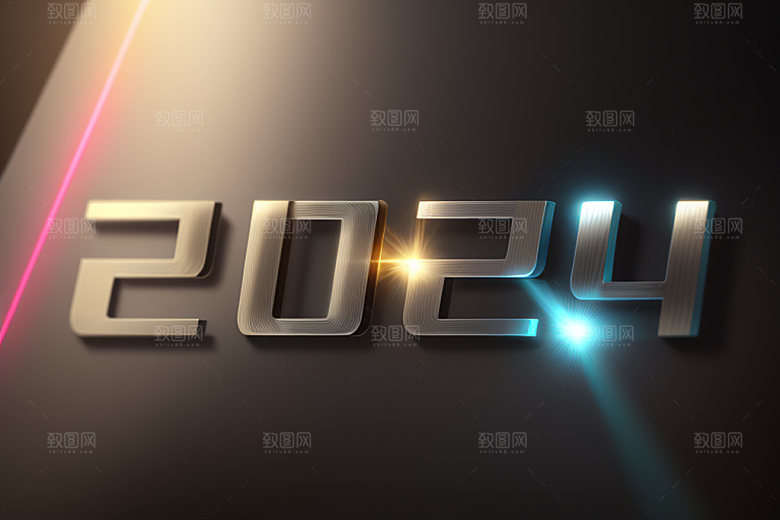 2024年科技感立体艺术字