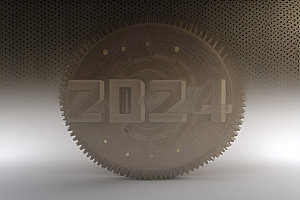 2024年3D新年艺术字