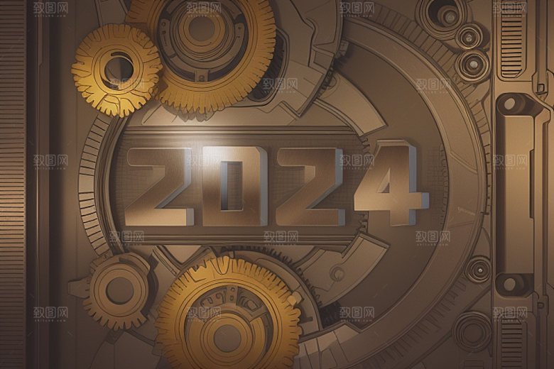 2024年时尚龙年艺术字