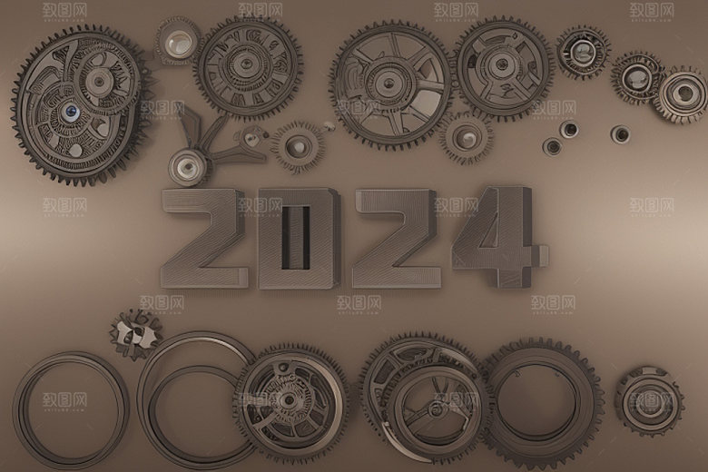 2024年新年元旦艺术字